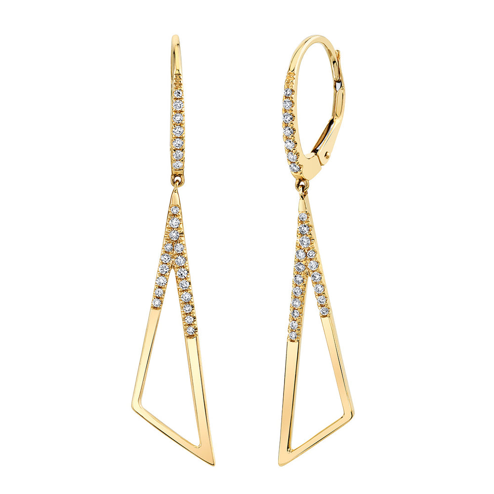 Diamond Geometric Earrings