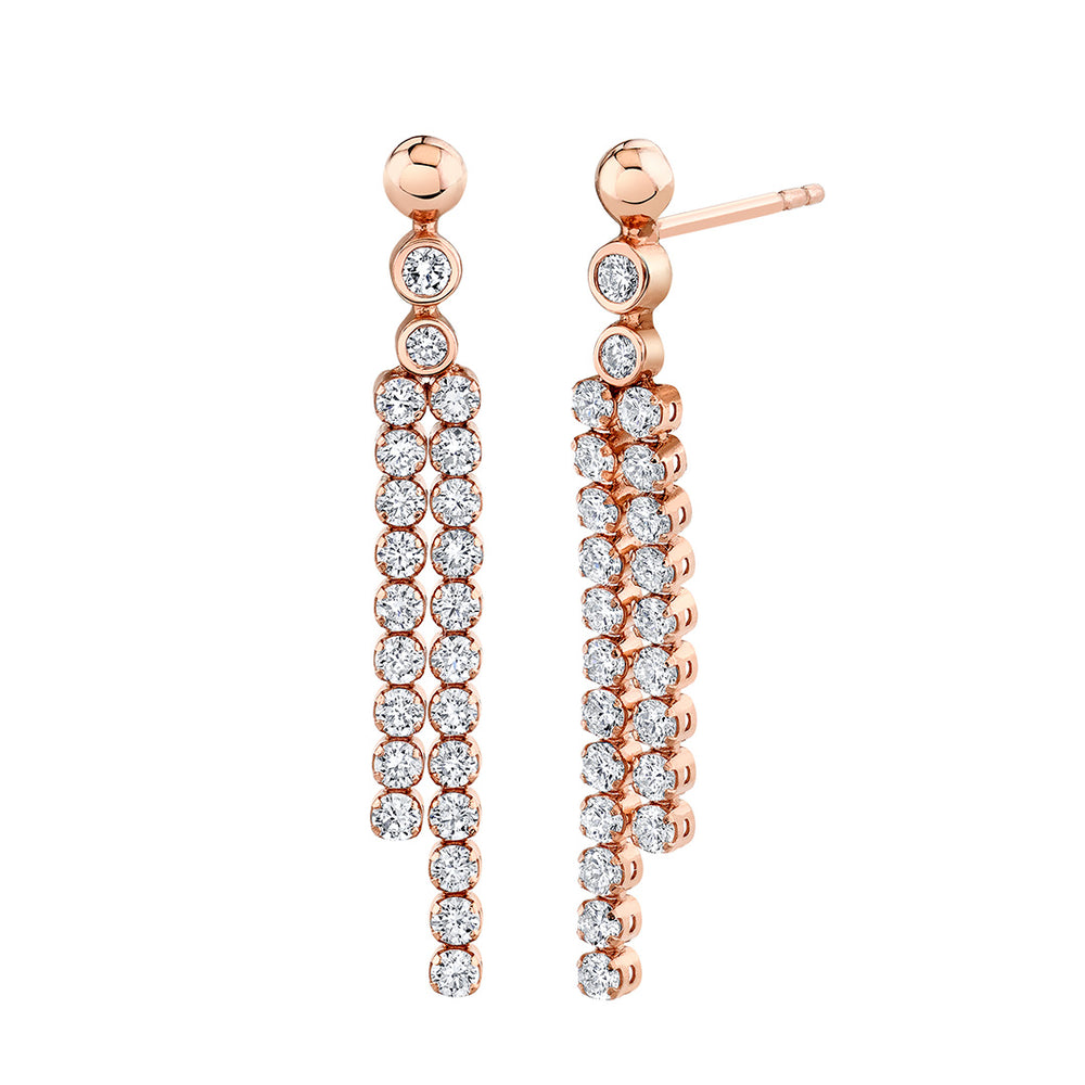 Diamond Dangle Earrings