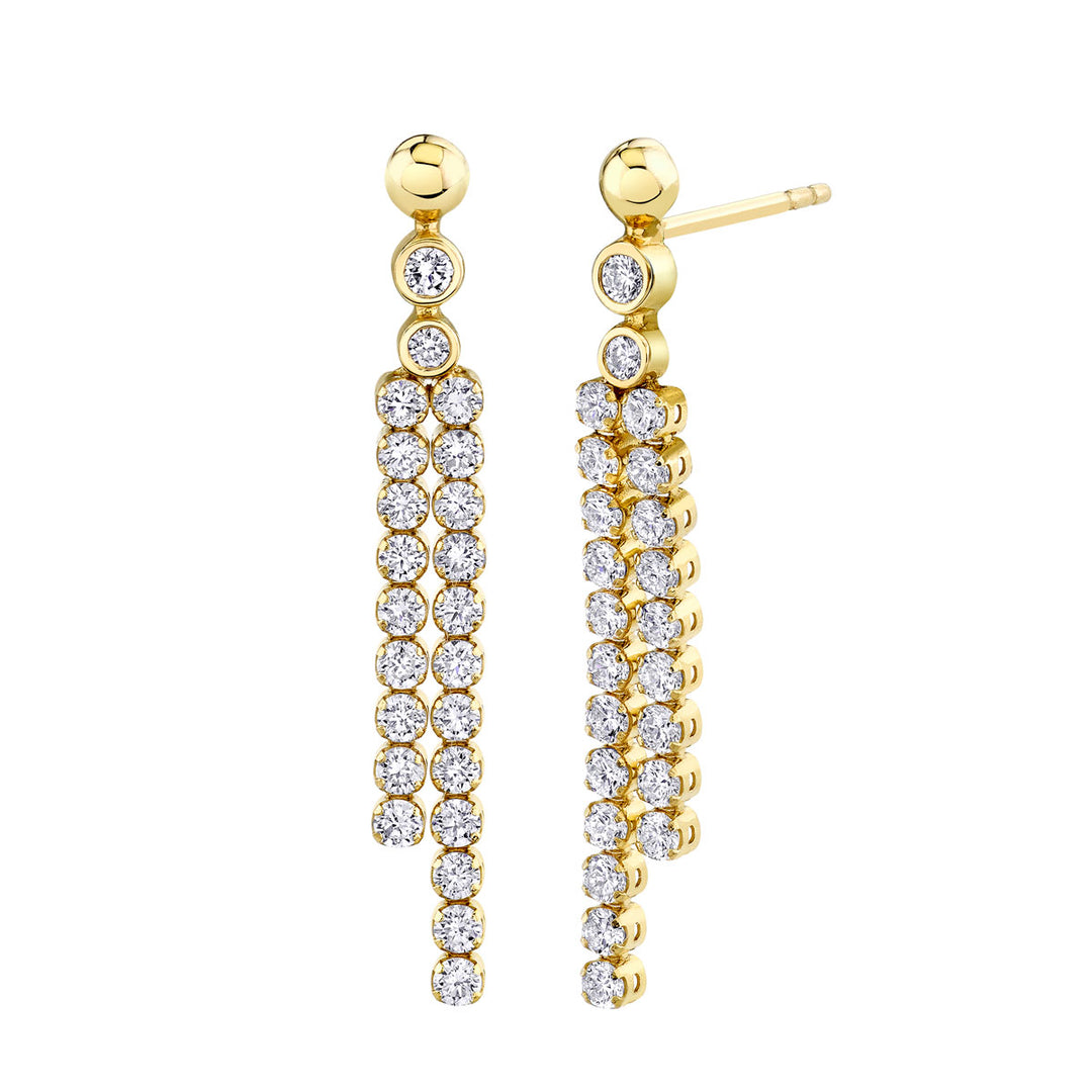 Diamond Dangle Earrings