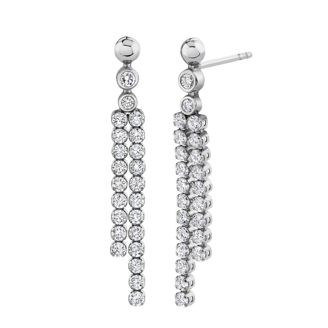 Diamond Dangle Earrings