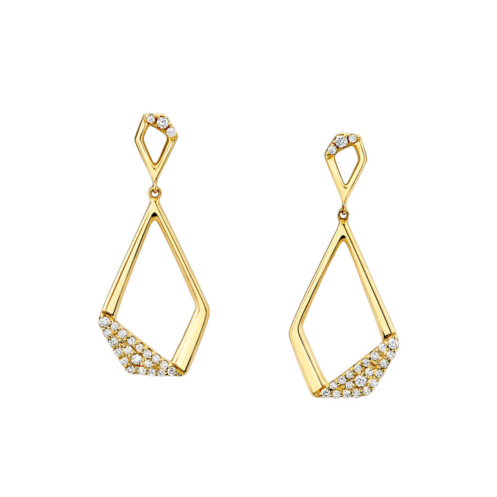 Diamond Geometric Dangle Earrings