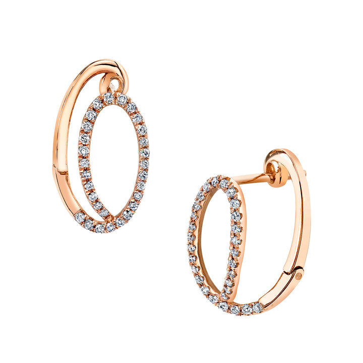 Diamond Hoop Earrings