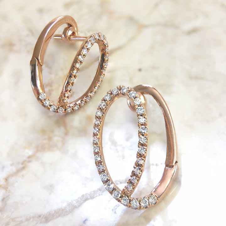 Diamond Hoop Earrings
