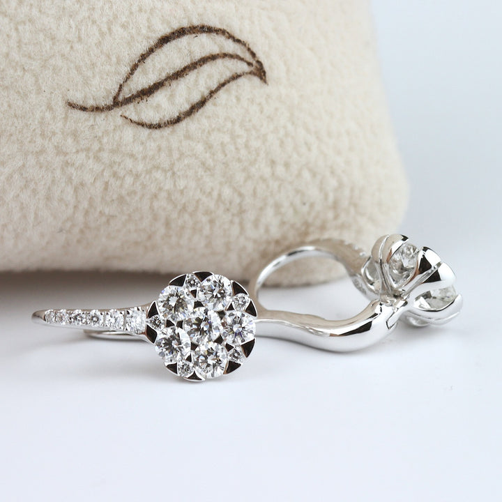 Diamond Hoop Earrings