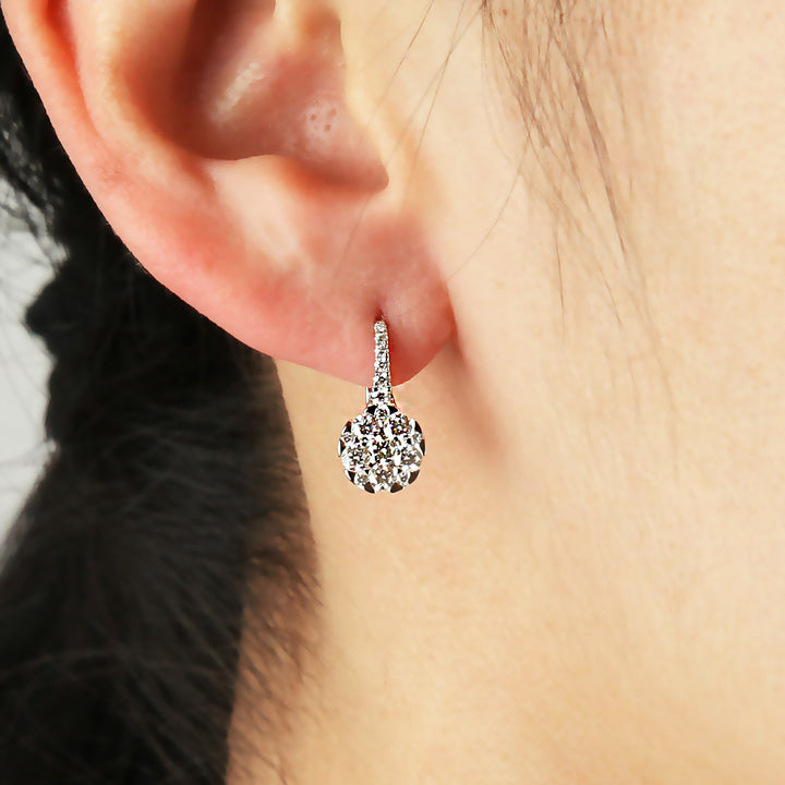 Diamond Hoop Earrings
