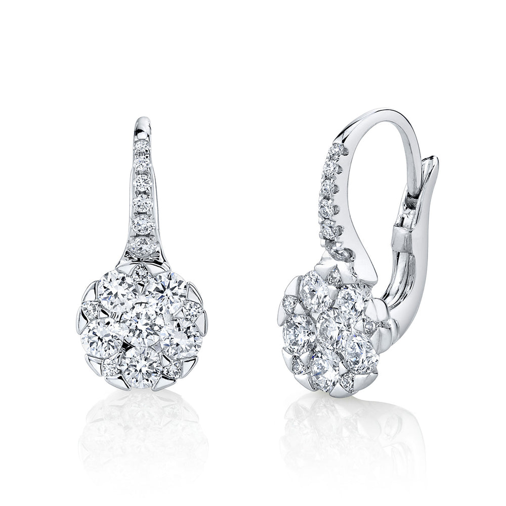 Diamond Hoop Earrings
