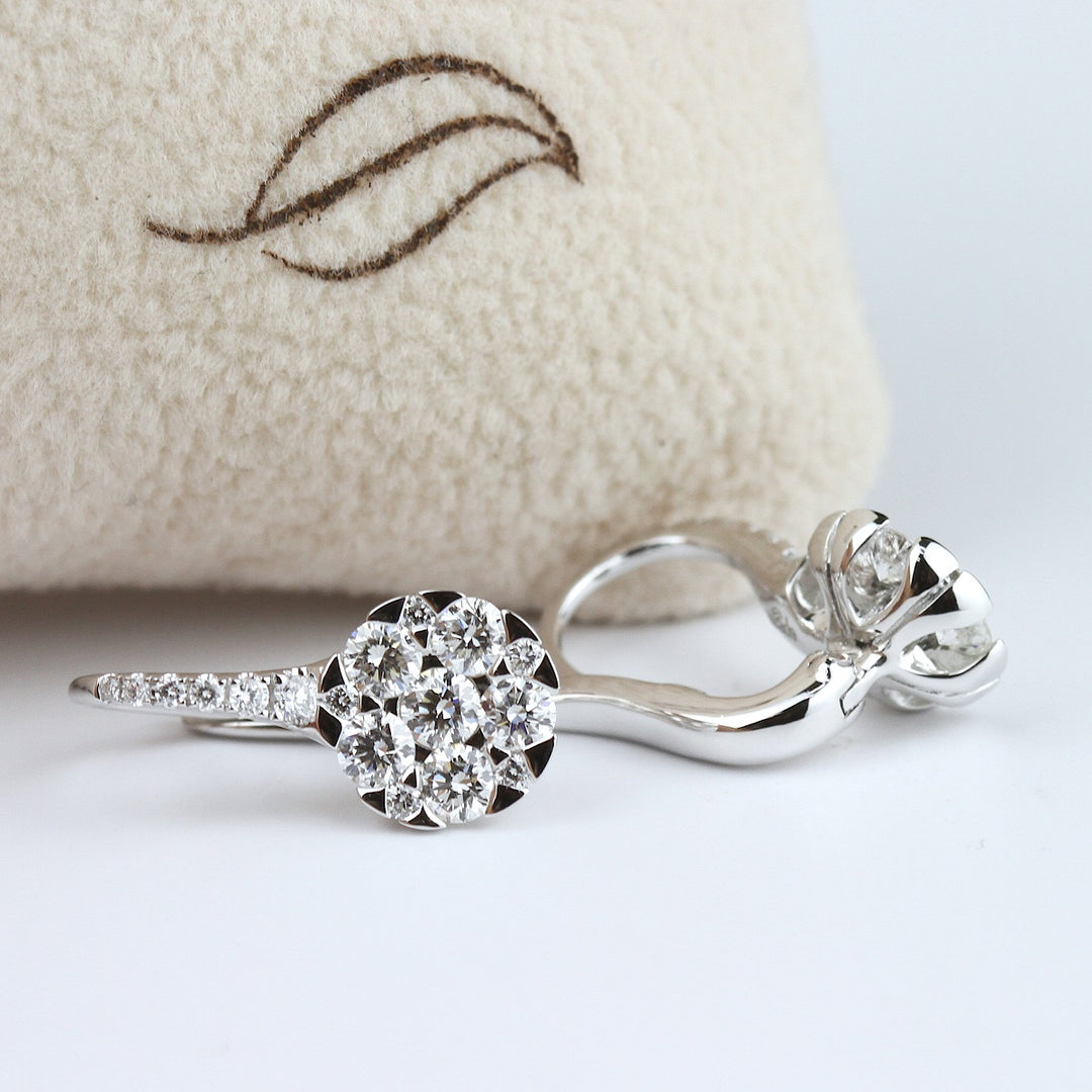 Diamond Hoop Earrings