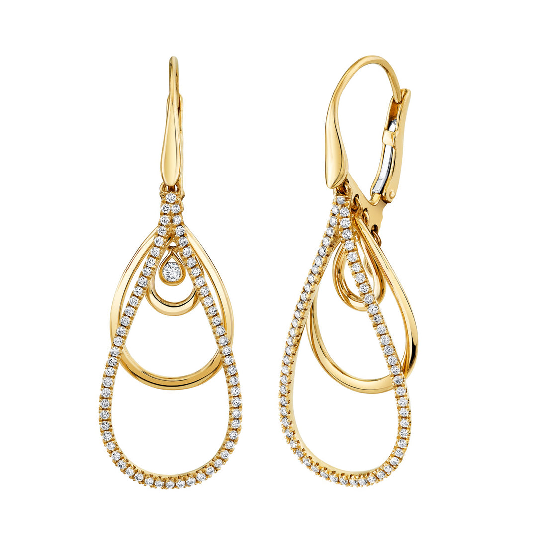 Diamond Dangle Earrings