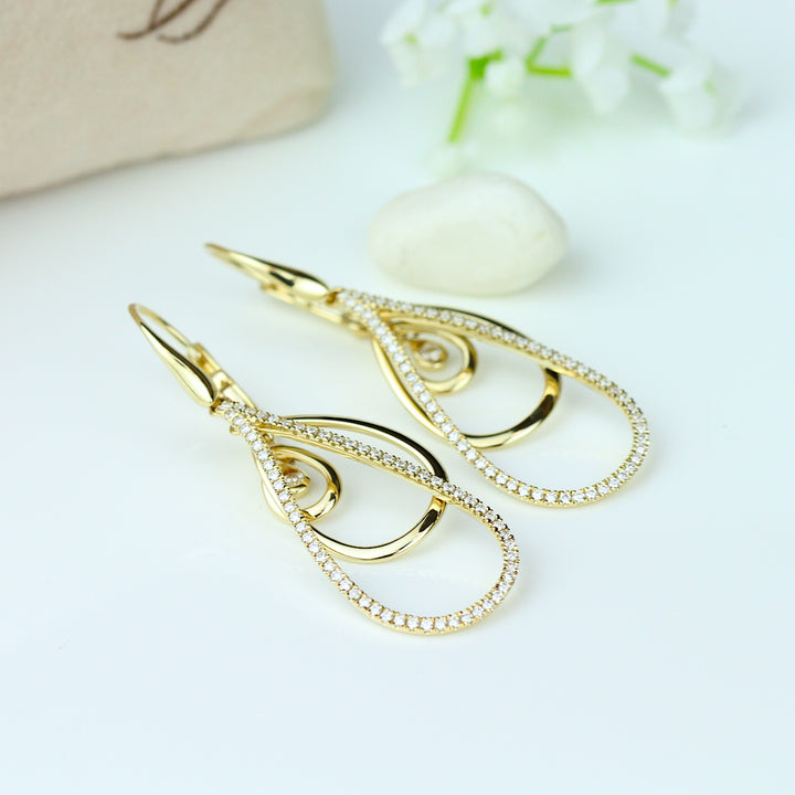 Diamond Dangle Earrings