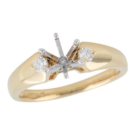 14KT Gold Semi-Mount Engagement Ring