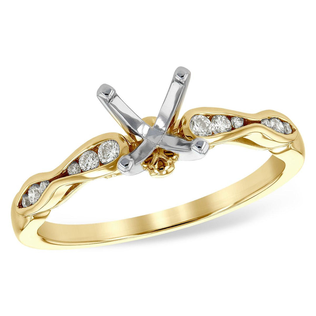 14KT Gold Semi-Mount Engagement Ring