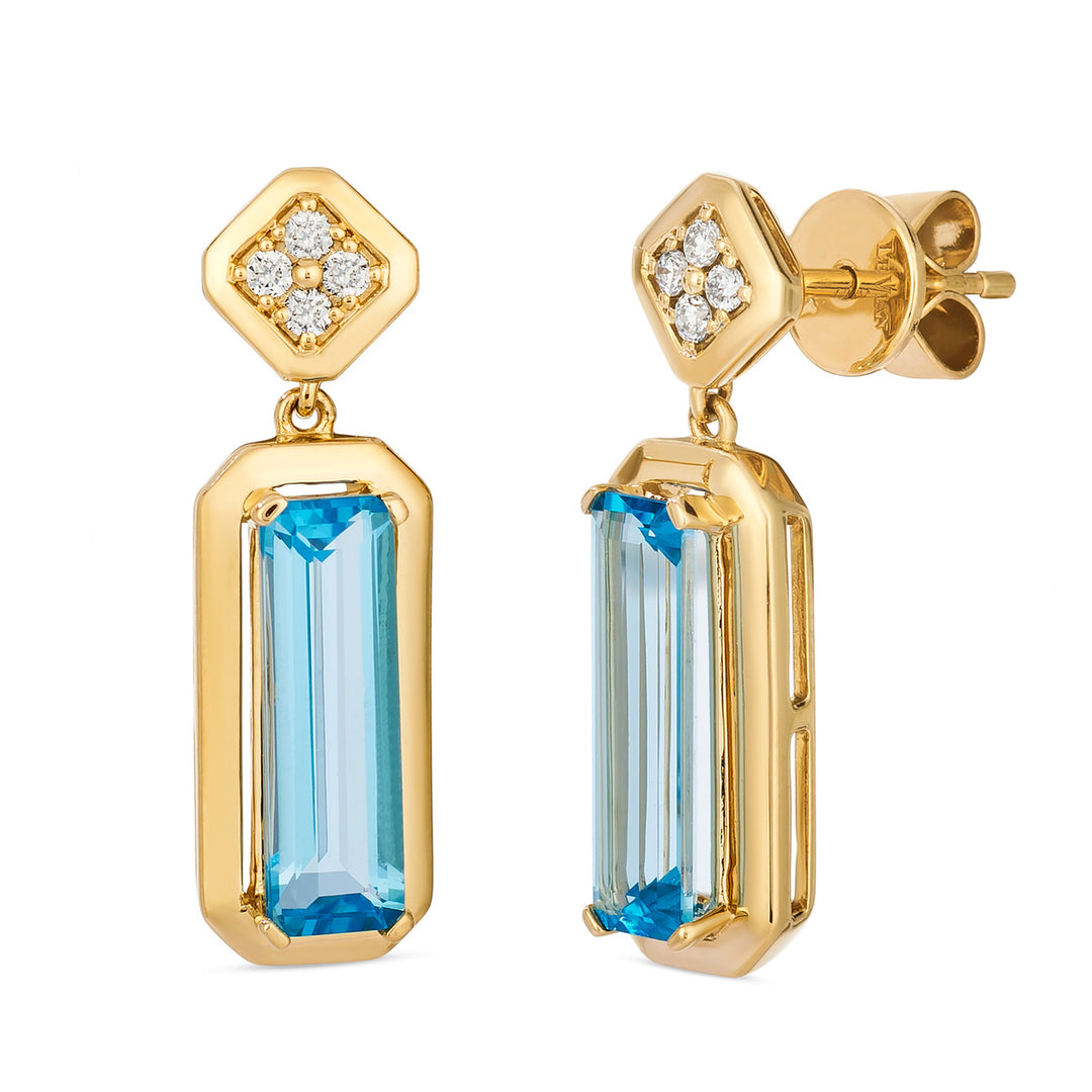 Honey Gold™Ocean Blue Topaz™EARRINGS
