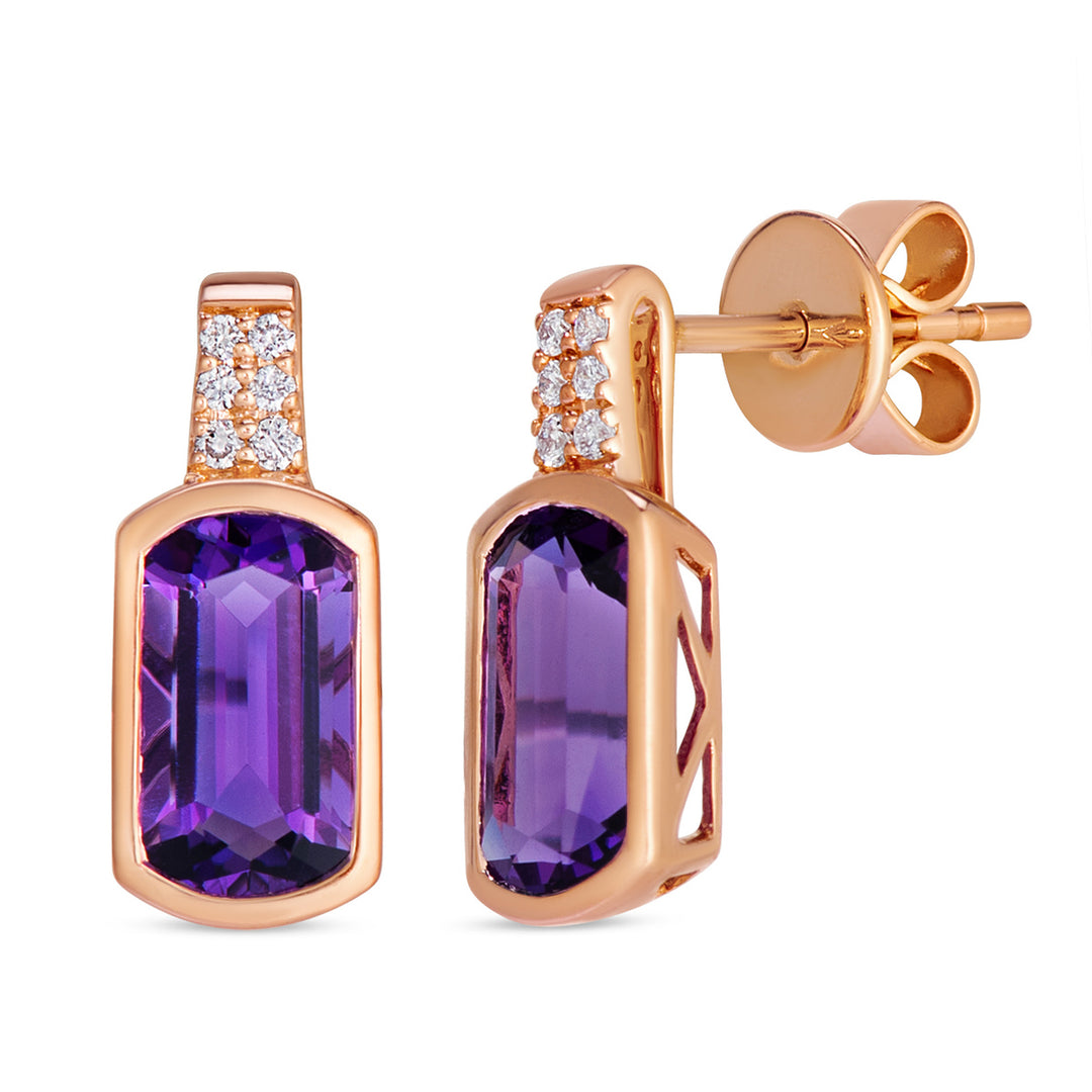 Strawberry Gold®Grape Amethyst™EARRINGS