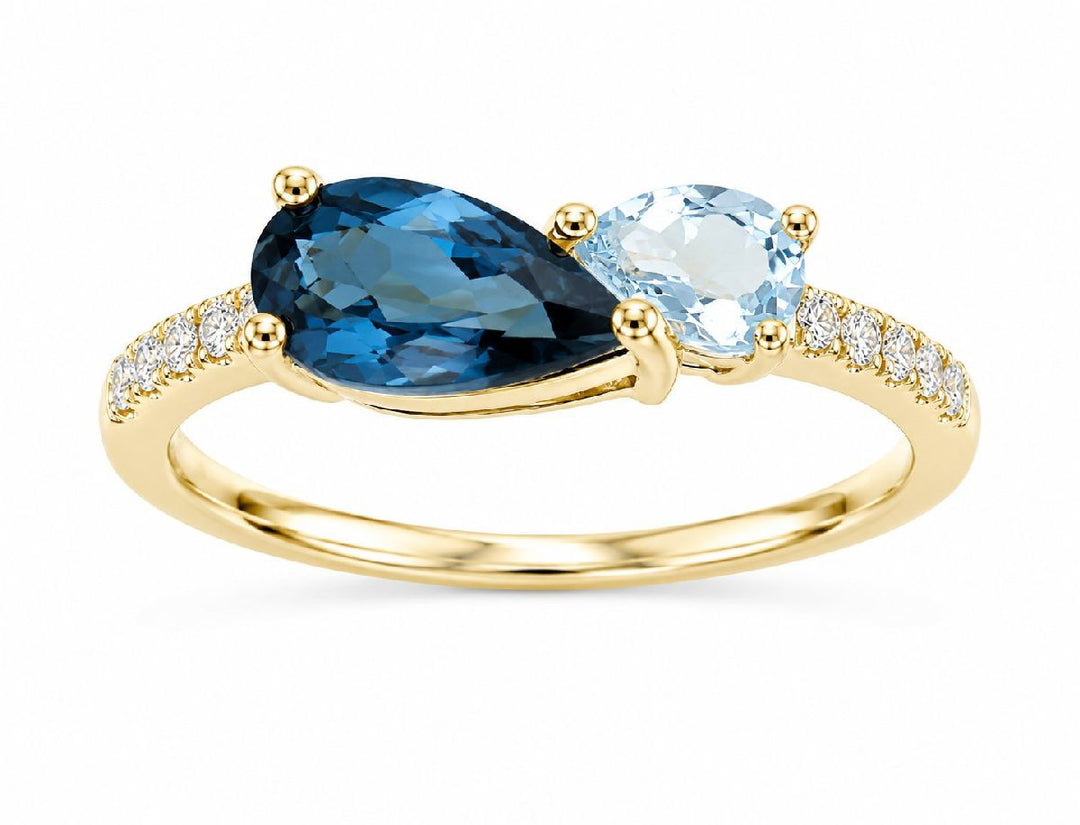 Honey Gold™Deep Sea Blue Topaz™RING