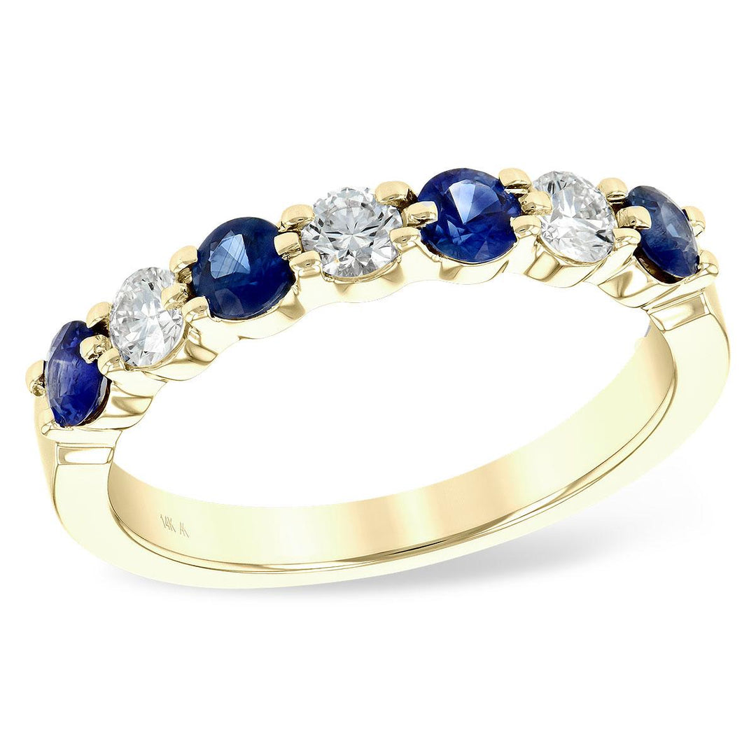 14KT Gold Ladies Sapphire Wedding Ring