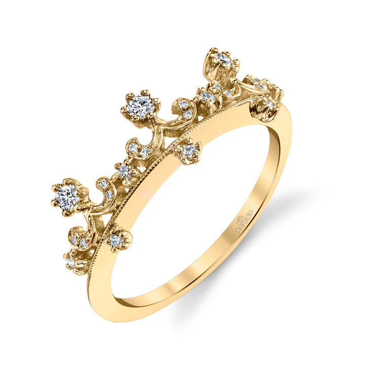 Diamond Filigree Wedding Band