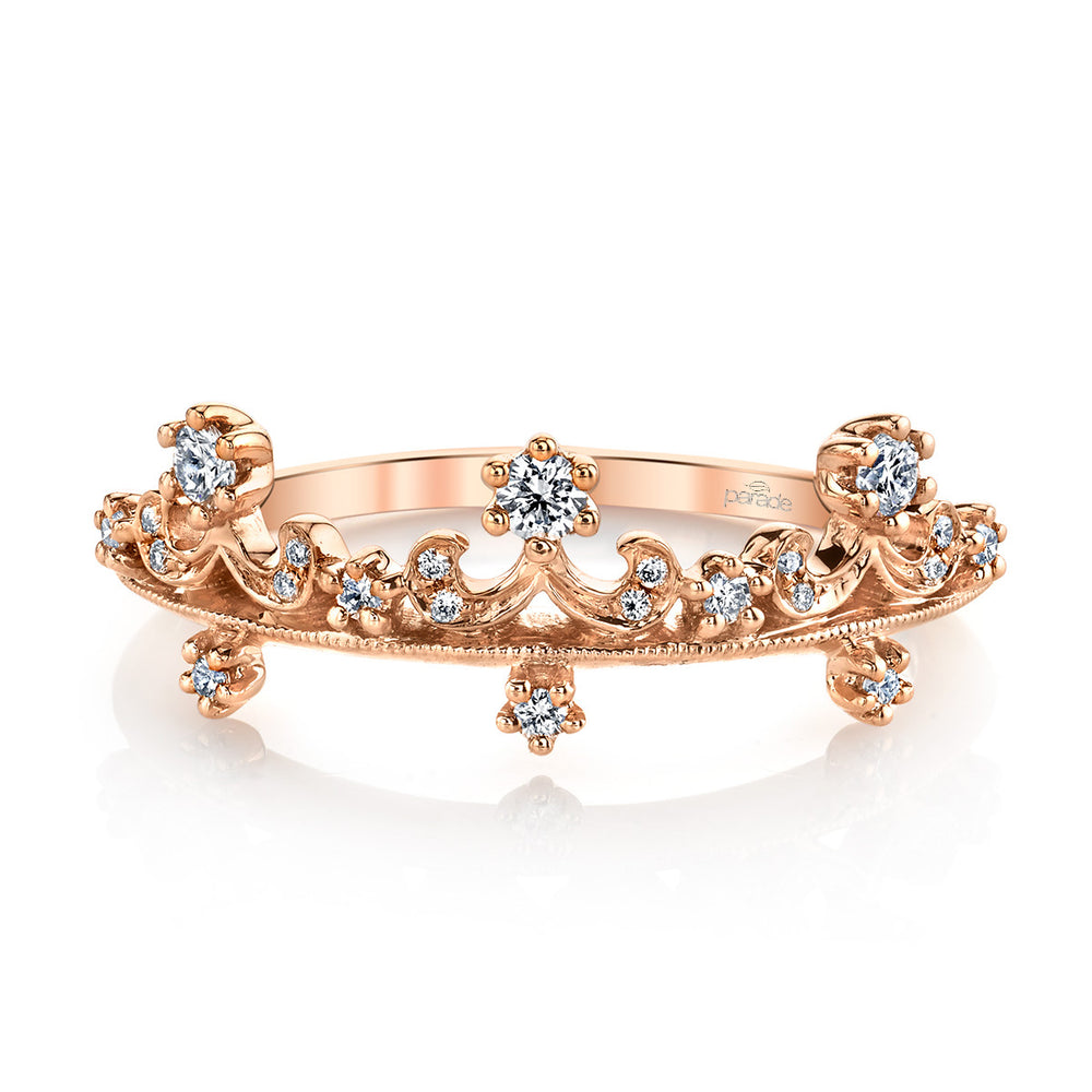 Diamond Filigree Wedding Band
