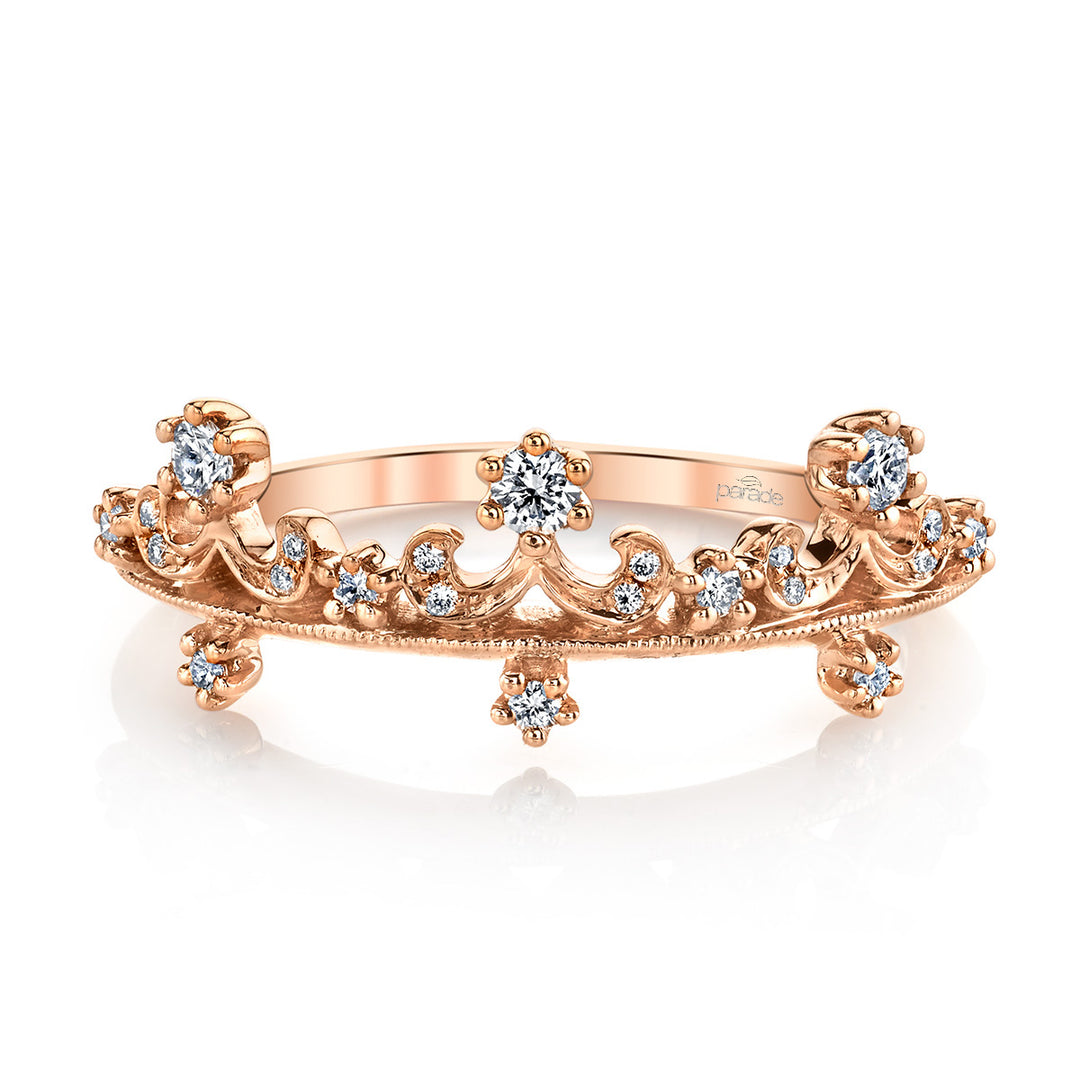 Diamond Filigree Wedding Band
