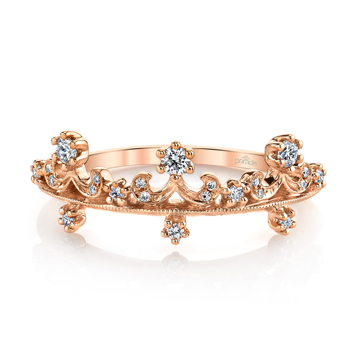 Diamond Filigree Wedding Band