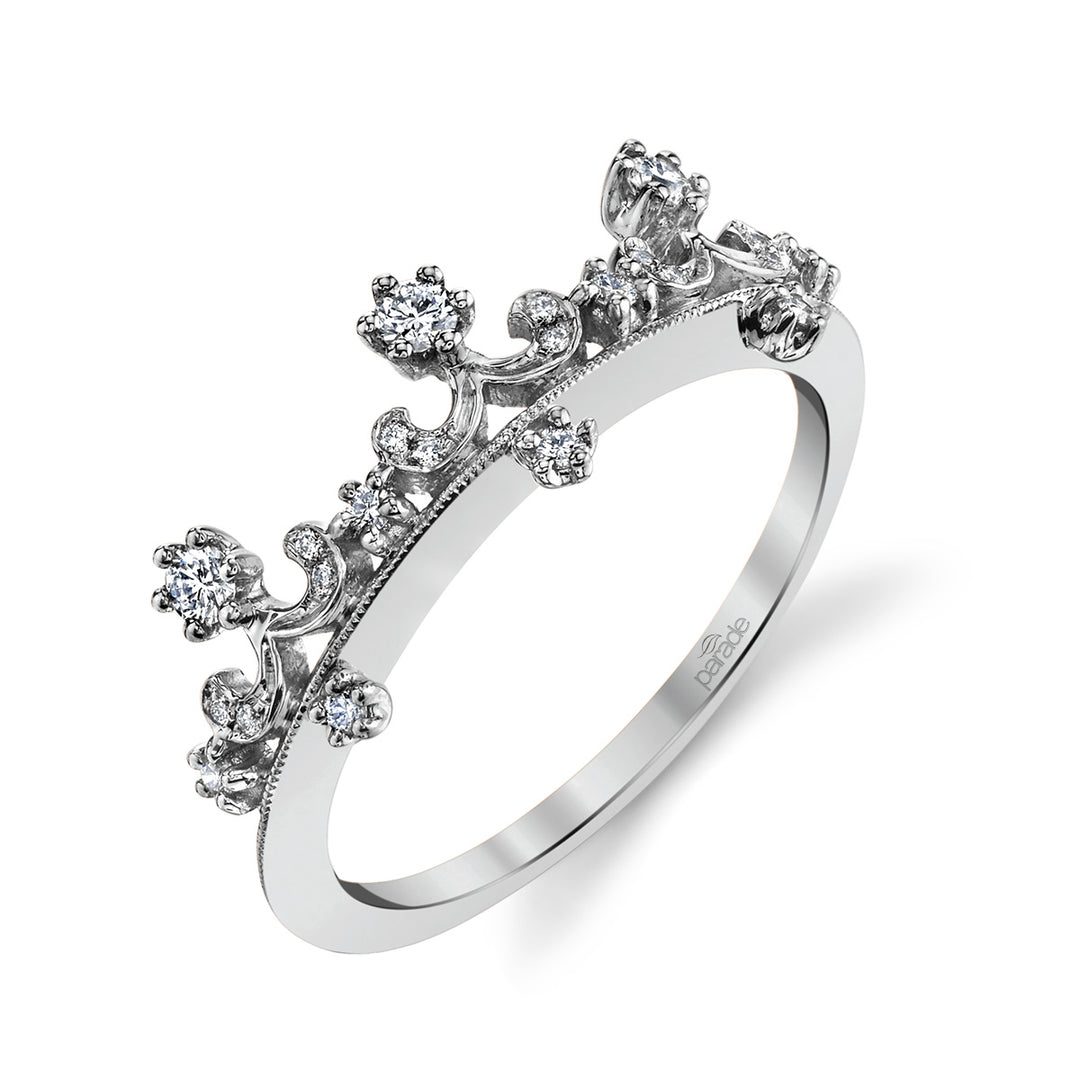Diamond Filigree Wedding Band