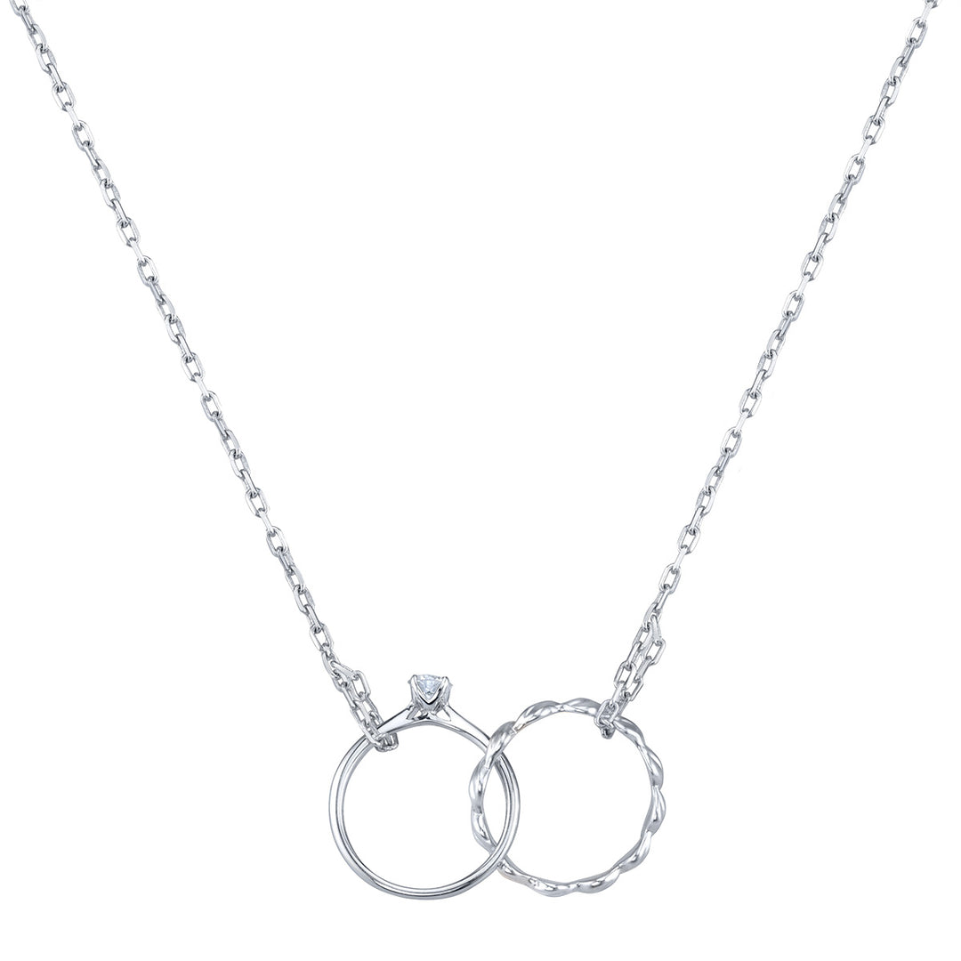 Round Diamond Solitaire Necklace