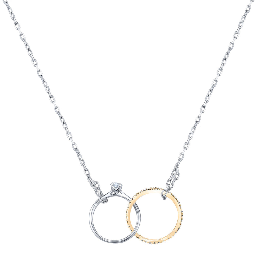 Round Diamond Solitaire Necklace
