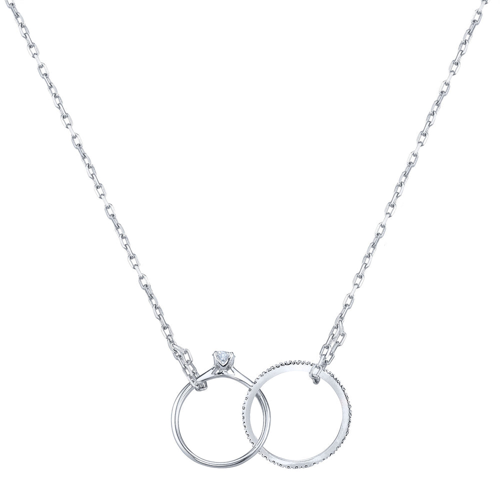 Round Diamond Solitaire Necklace