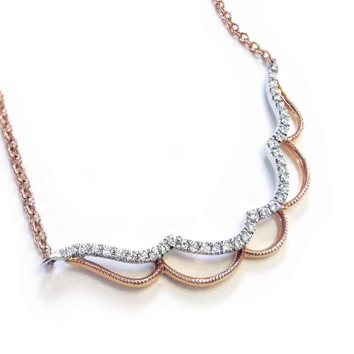 Diamond Milgrain Necklace