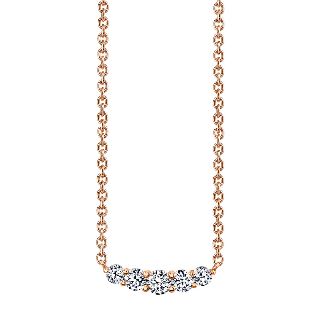 Diamond Curved Necklace