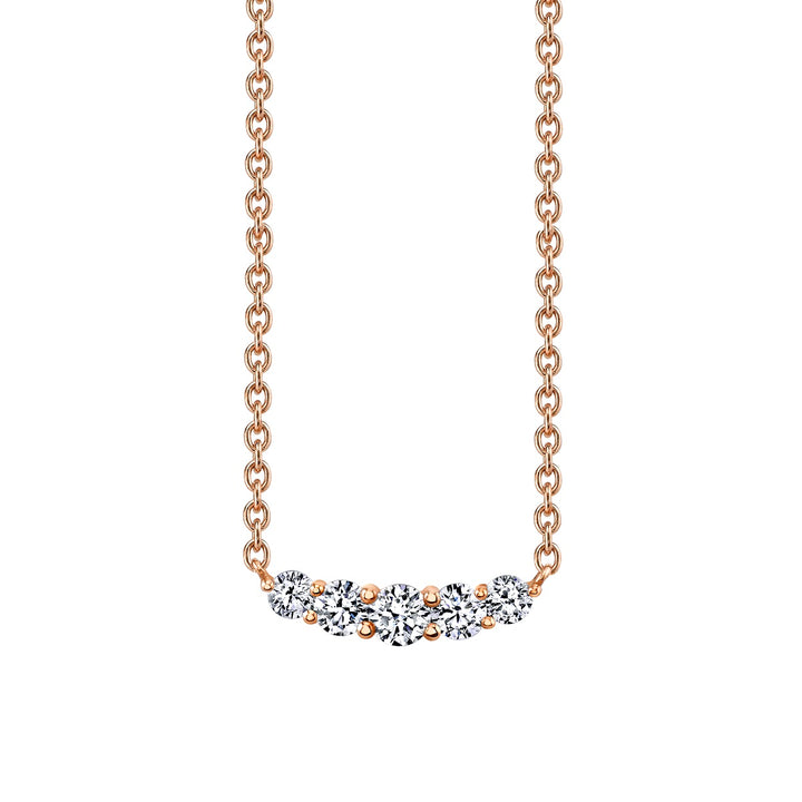 Diamond Curved Necklace
