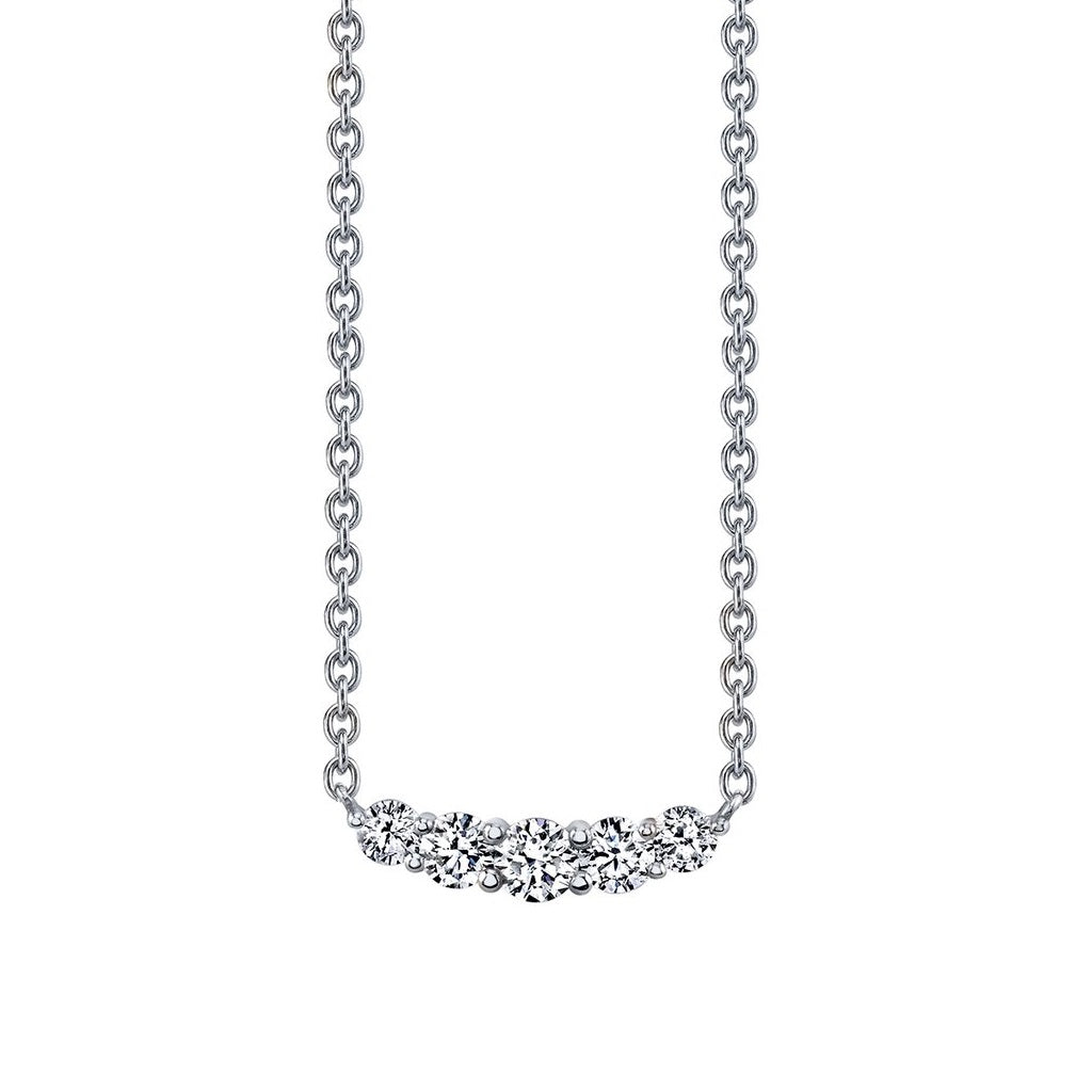 Diamond Curved Necklace