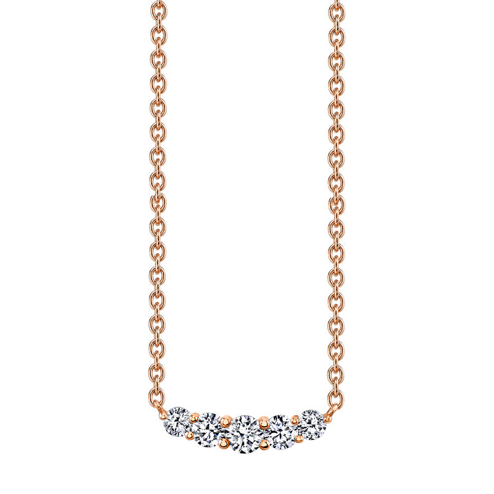 Diamond Curved Necklace