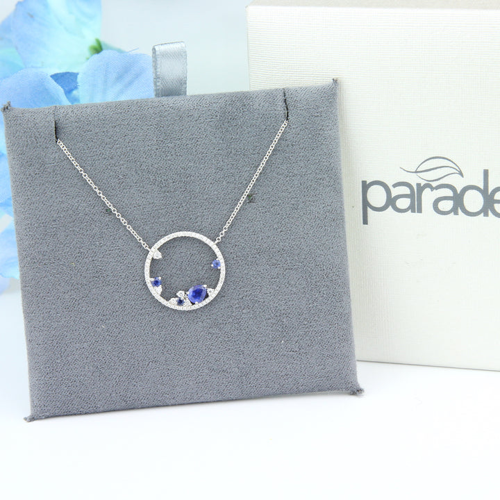 Sapphire & Diamond Necklace