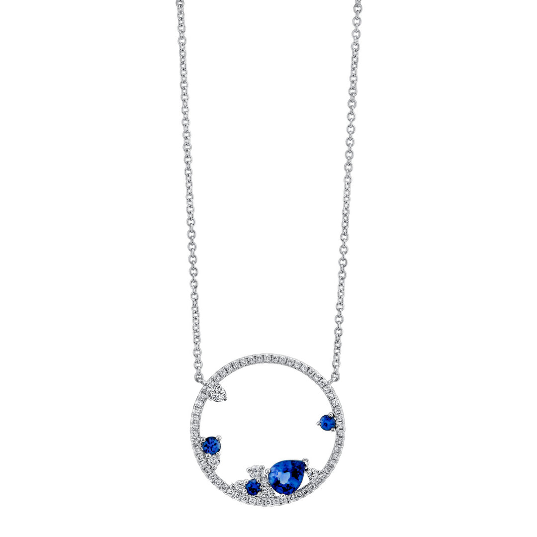 Sapphire & Diamond Necklace