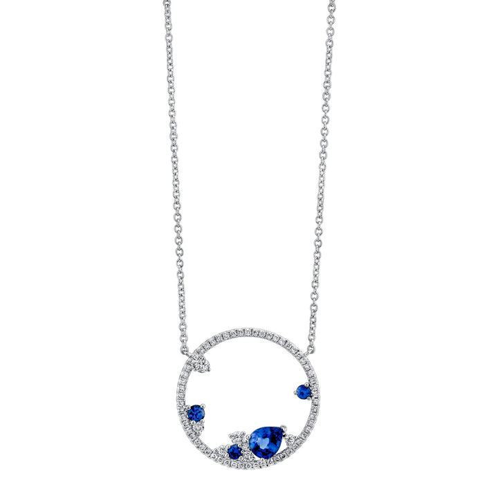 Sapphire & Diamond Necklace