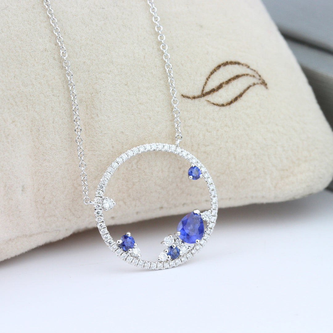 Sapphire & Diamond Necklace