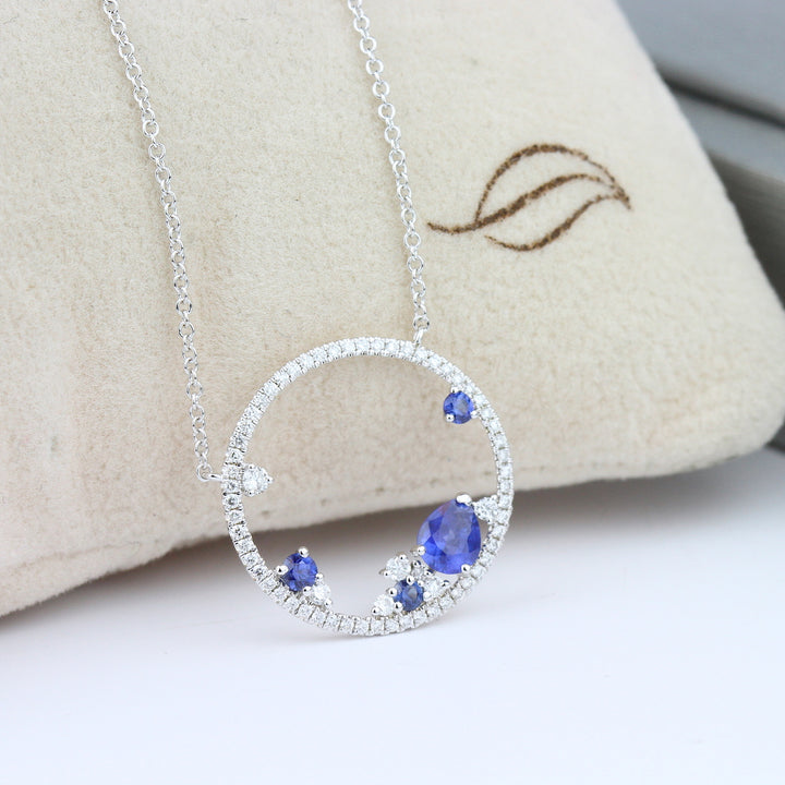 Sapphire & Diamond Necklace