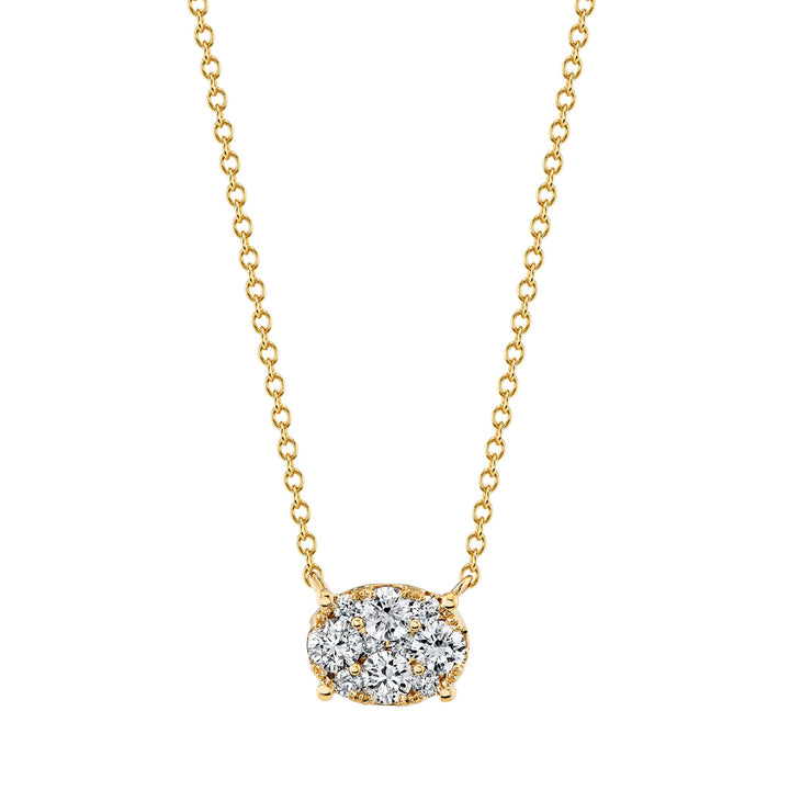 Oval Cluster Necklace