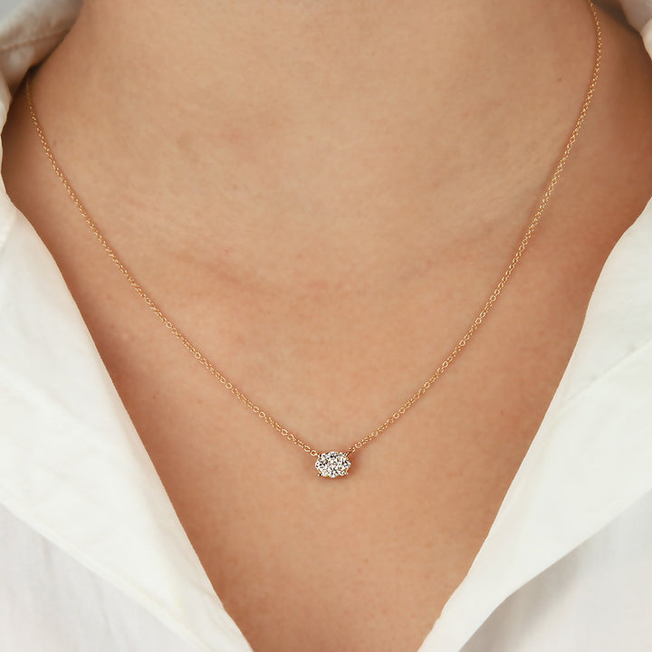 Oval Cluster Necklace