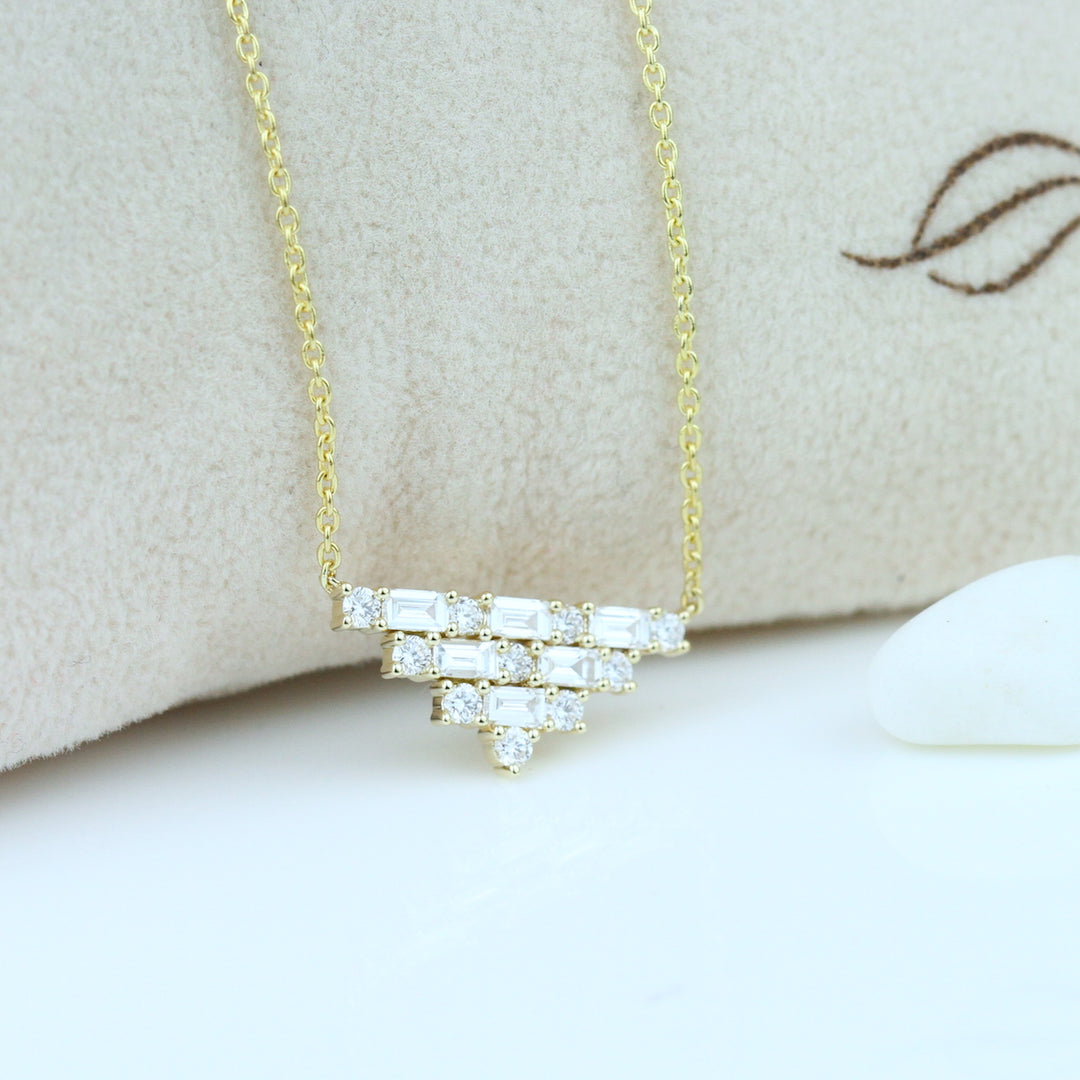 Baguette Diamond Necklace