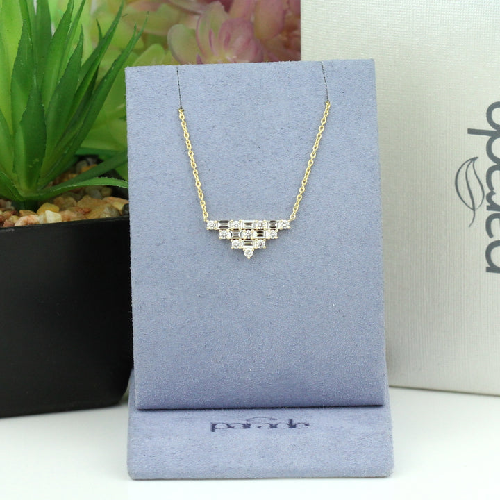 Baguette Diamond Necklace