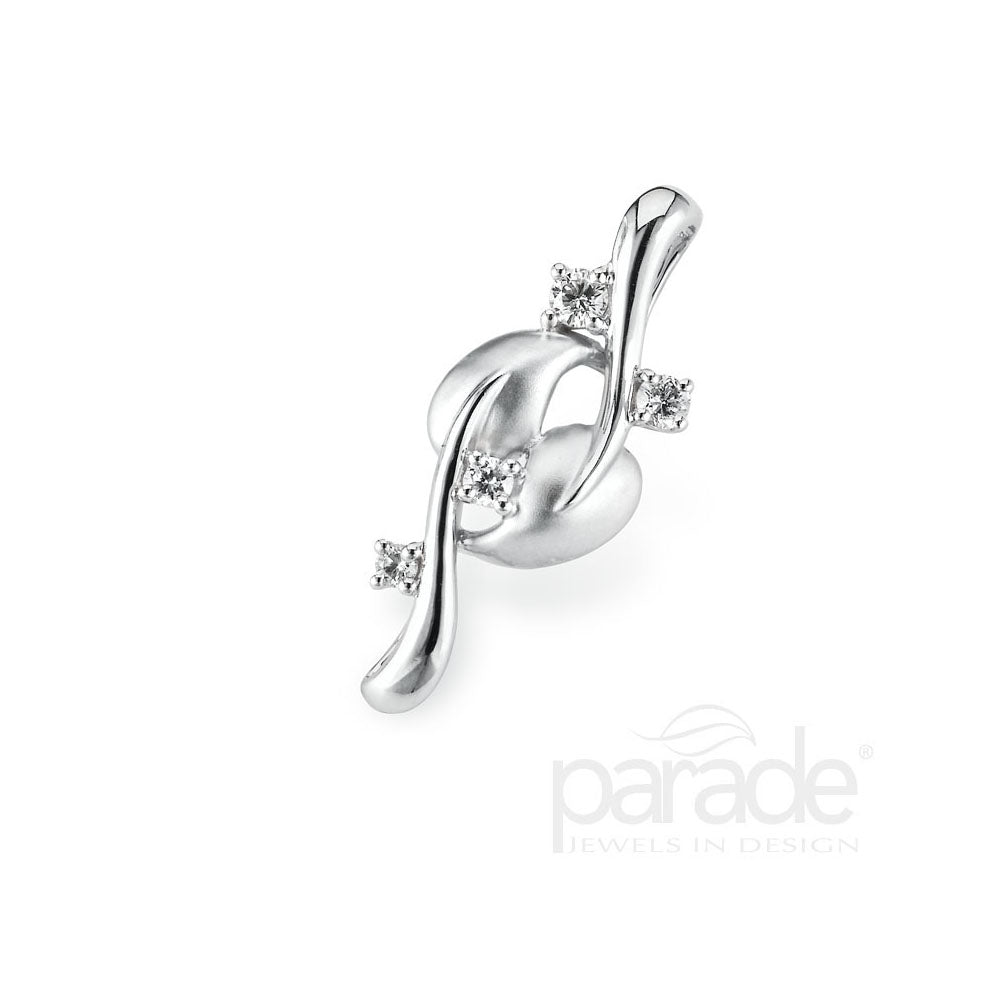 Diamond Lyria Leaves Pendant