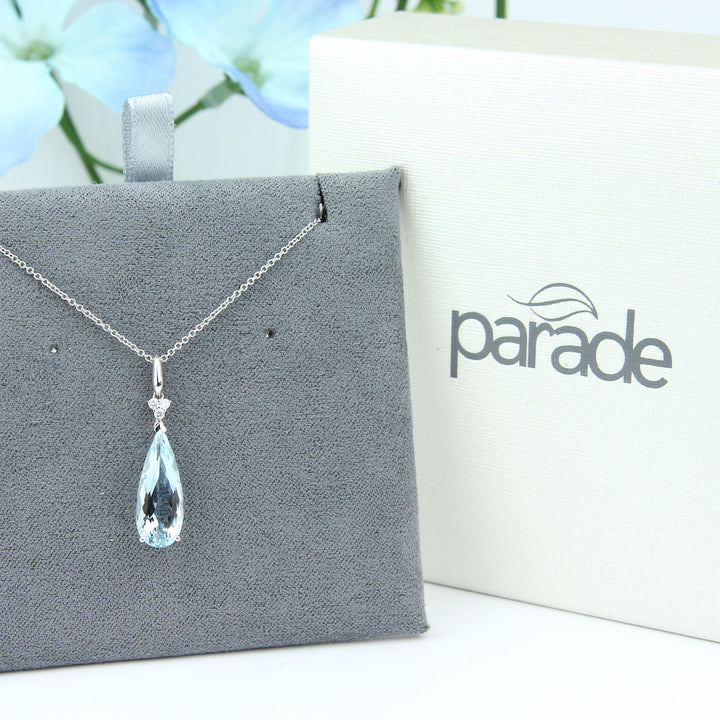 Gemstone & Aquamarine Pendant
