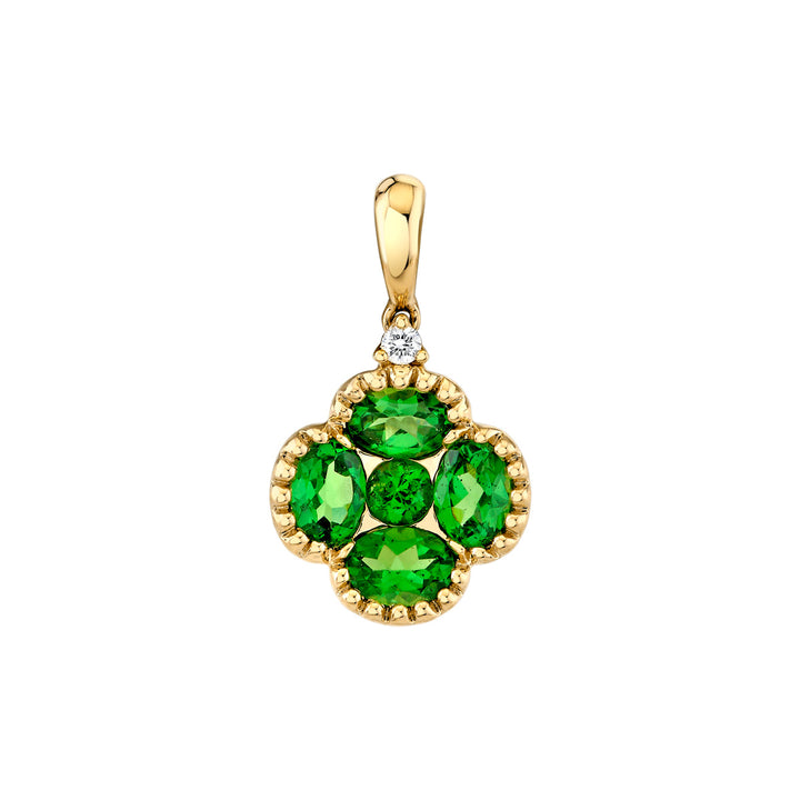 Tsavorite Clover Pendant