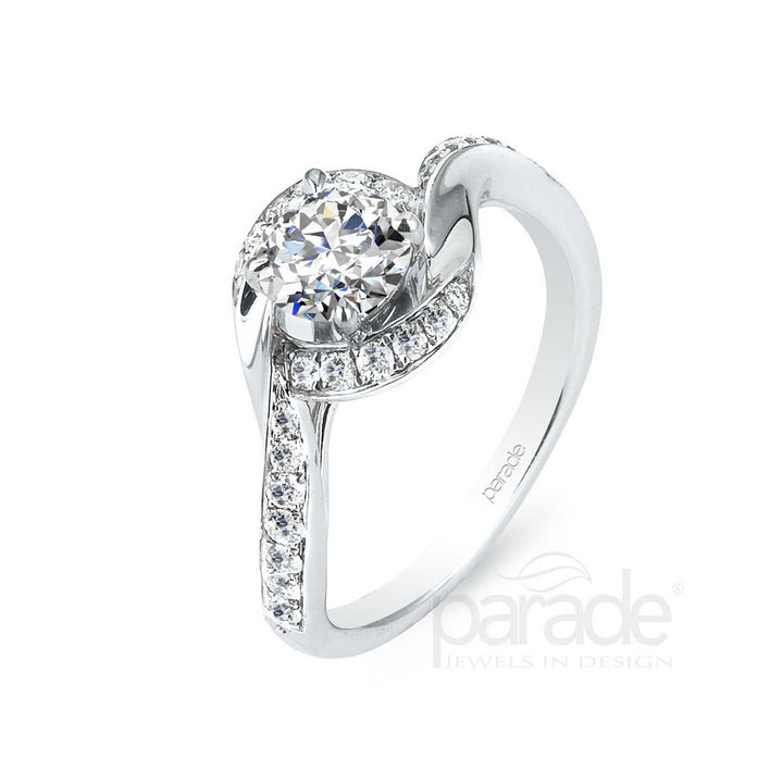 Diamond Twist Engagement Ring