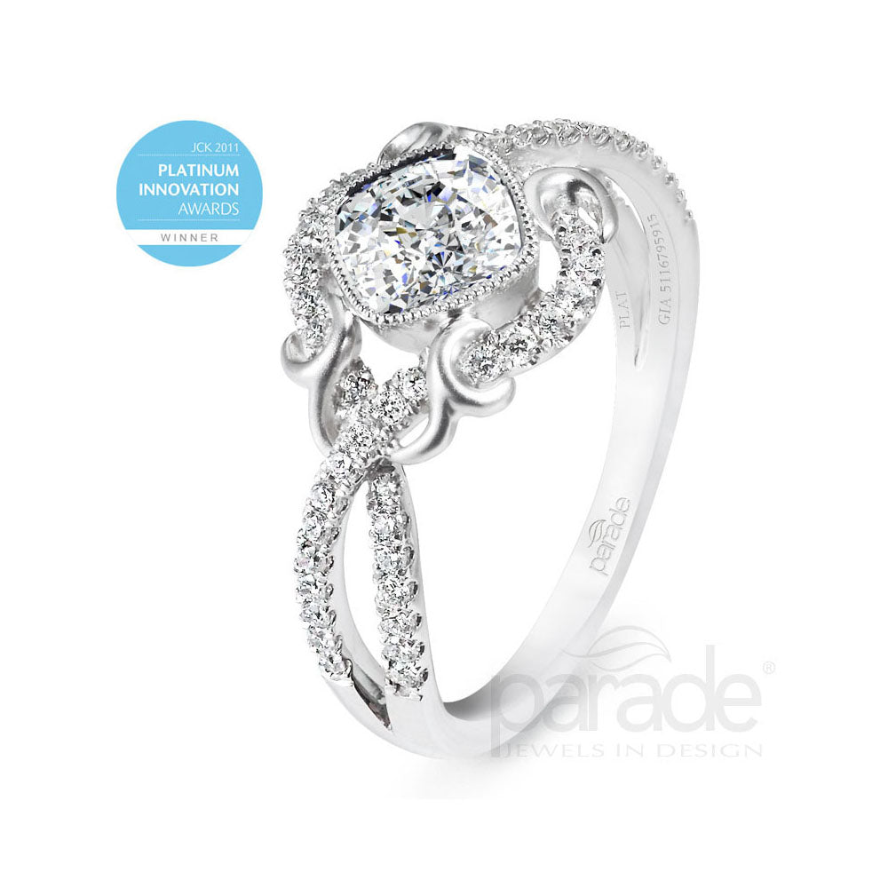Cushion-Cut Diamond Engagement Ring