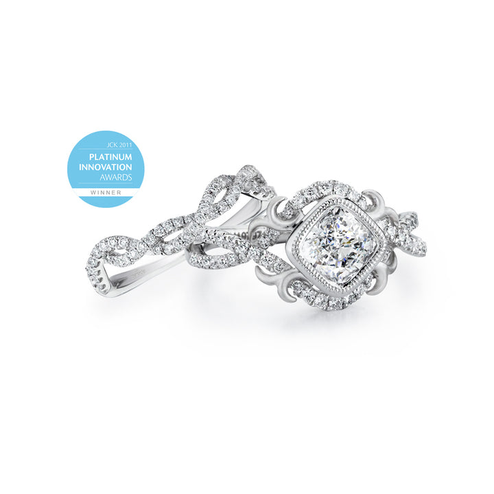 Cushion-Cut Diamond Engagement Ring