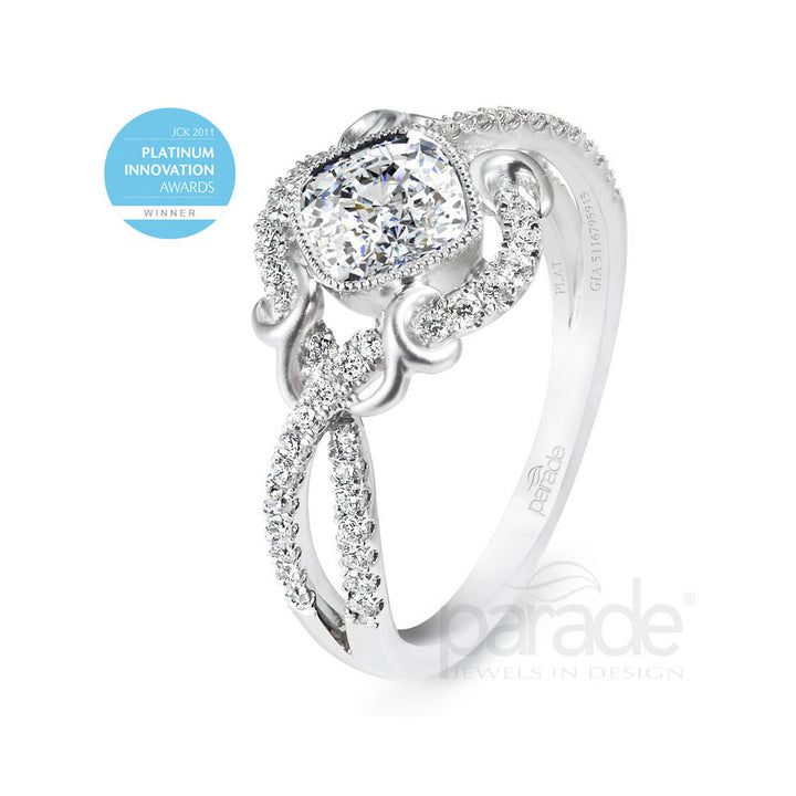 Cushion-Cut Diamond Engagement Ring