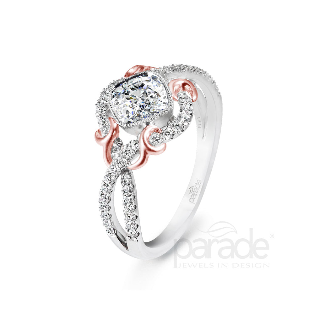 Cushion-Cut Diamond Engagement Ring
