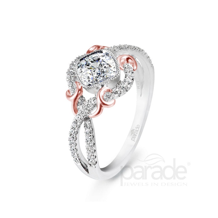 Cushion-Cut Diamond Engagement Ring